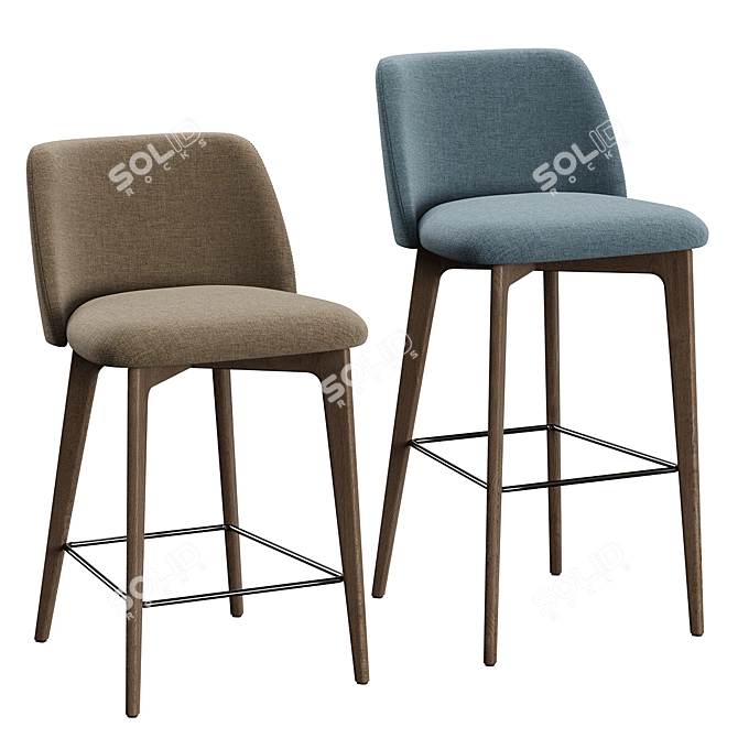 BONO Bar Chair Set 3D model image 2