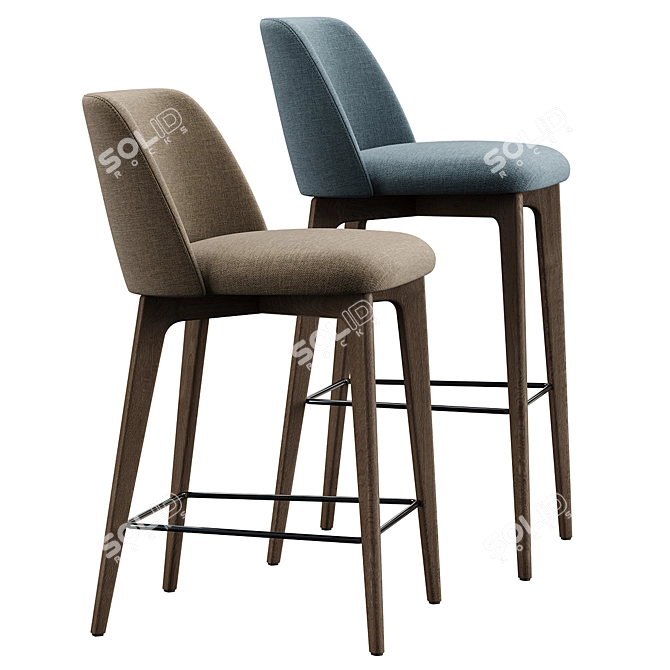 BONO Bar Chair Set 3D model image 3