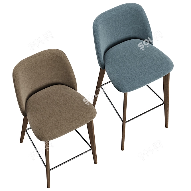 BONO Bar Chair Set 3D model image 4