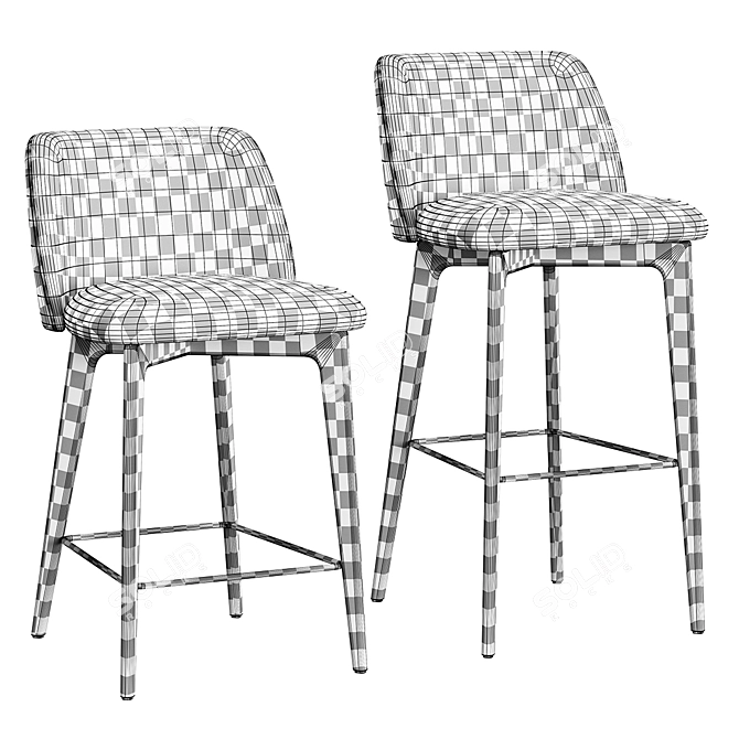 BONO Bar Chair Set 3D model image 5