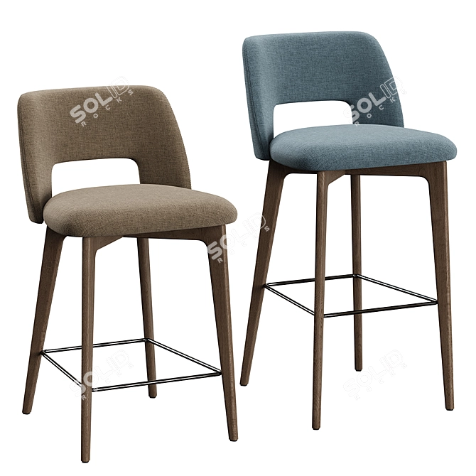 BONO Bar Stool Set 3D model image 2