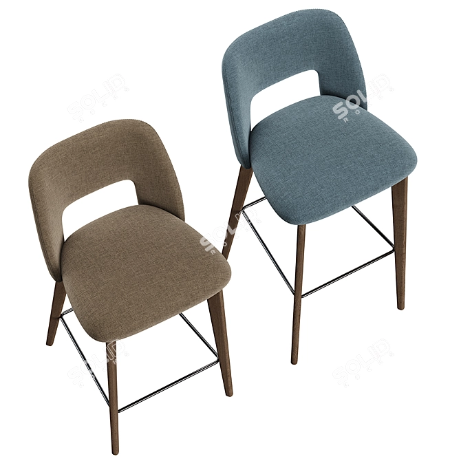 BONO Bar Stool Set 3D model image 4