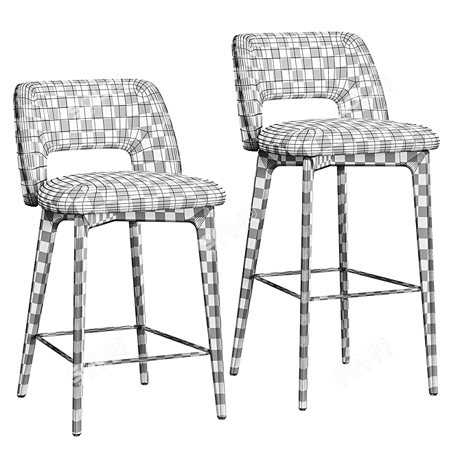 BONO Bar Stool Set 3D model image 5
