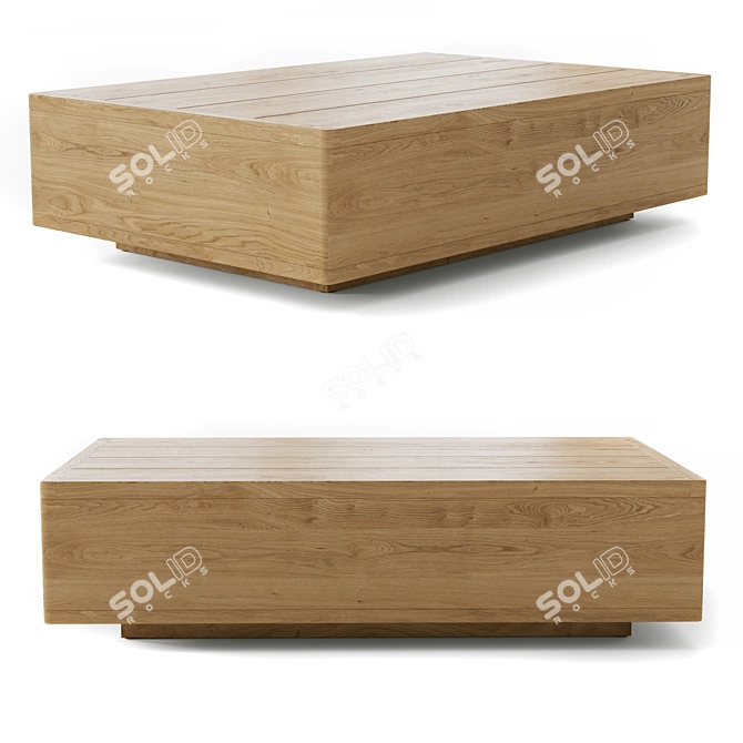 RH Santos Teak Coffee Table 3D model image 2