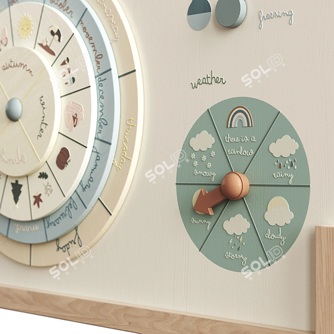 Zara Seasons Weather Chart Toy 3D model image 3