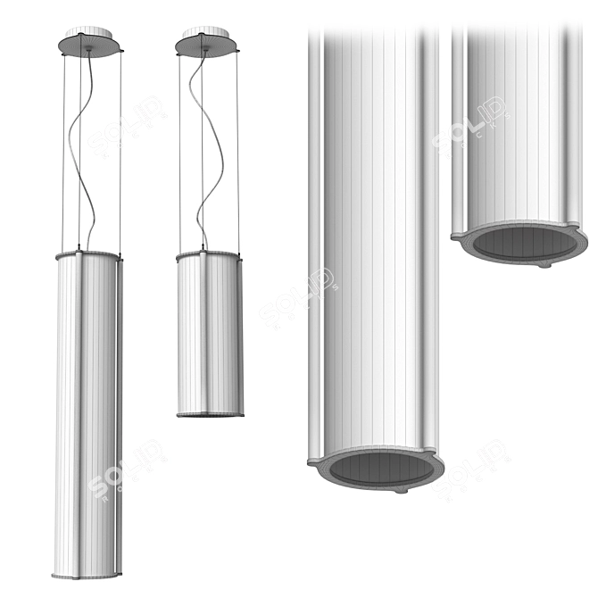 Totem II Suspension Ceiling Light 3D model image 3