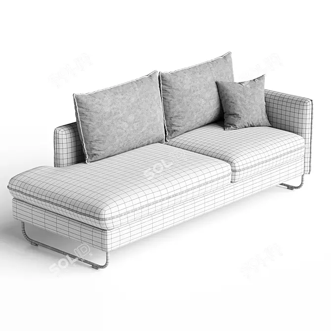 Chic Modular Lounge Collection 3D model image 3