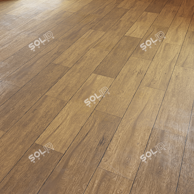 PBR Wood Texture Set 01 3D model image 1