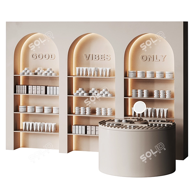 Beauty Salon Set with Cosmetic Arches 3D model image 1