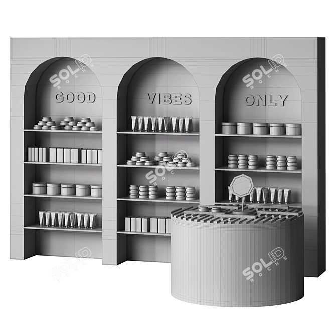 Beauty Salon Set with Cosmetic Arches 3D model image 4