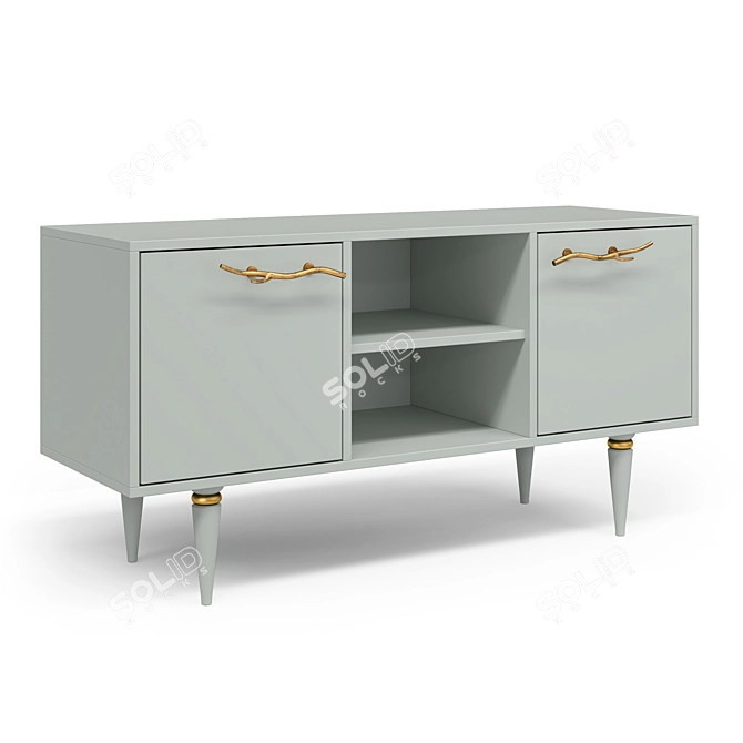 Art Kolor Matte TV Stand 3D model image 3