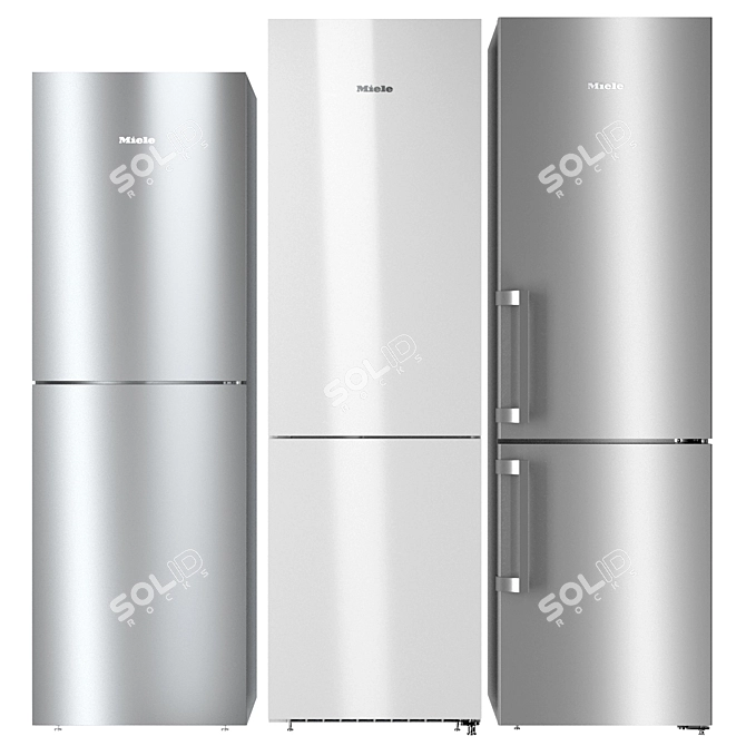 Miele Fridge Set: KFNS 28463, KFN 28132, KFN 4795 3D model image 1