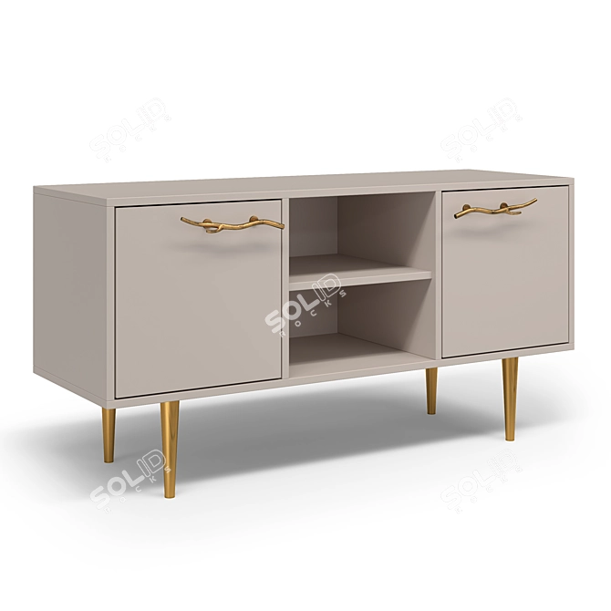 Art Kolor Matte TV Stand 3D model image 3