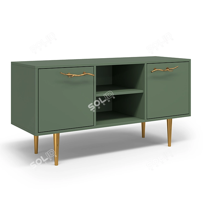 Art Kolor Matte TV Stand 3D model image 4