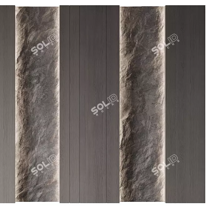 Stone Decor Wall Panel 3D model image 6