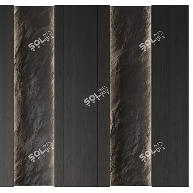 Stone Decor Wall Panel 3D model image 7