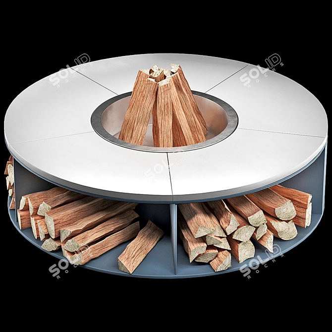 Laubo Fuego Fire Pit Grill 3D model image 5