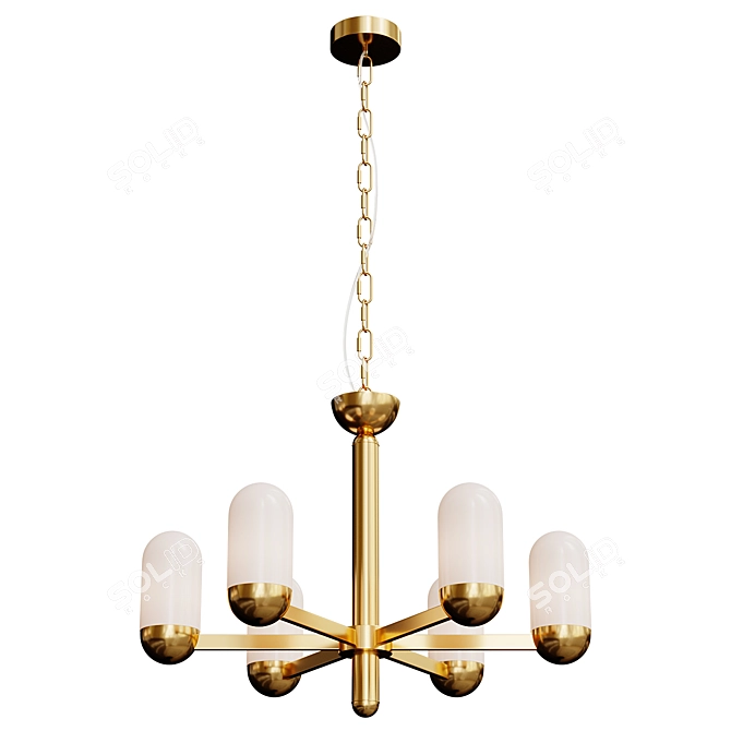 Elegant Chandelier PRIORITY Set 3D model image 7