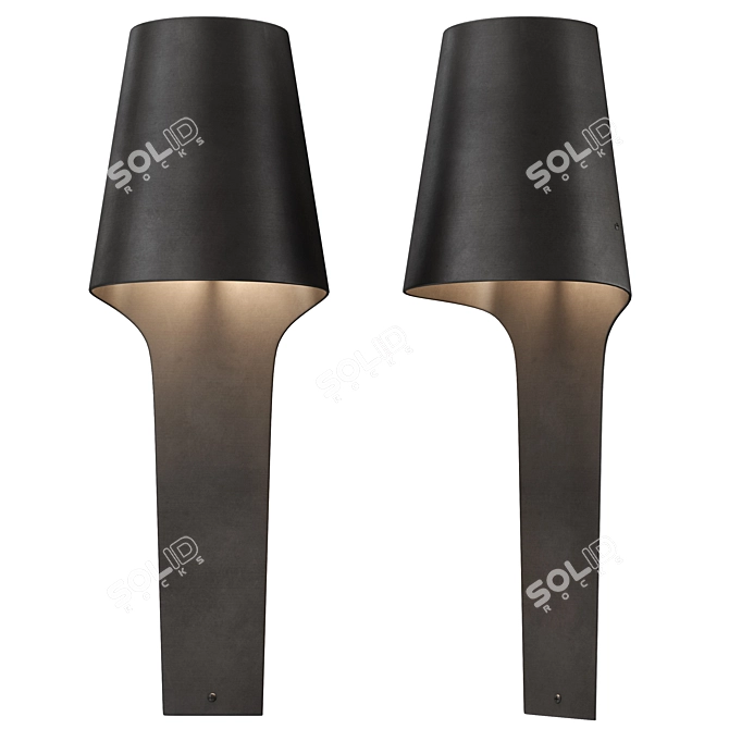 Luxury Wall Sconce: Liaigre Medicis 3D model image 1