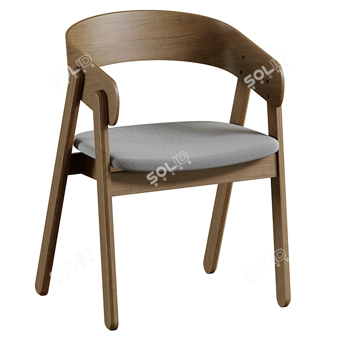 Delvin Soft Chair, Elegant and Comfortable 3D model image 3