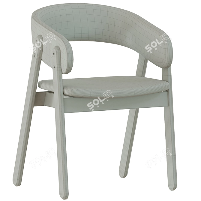 Delvin Soft Chair, Elegant and Comfortable 3D model image 7