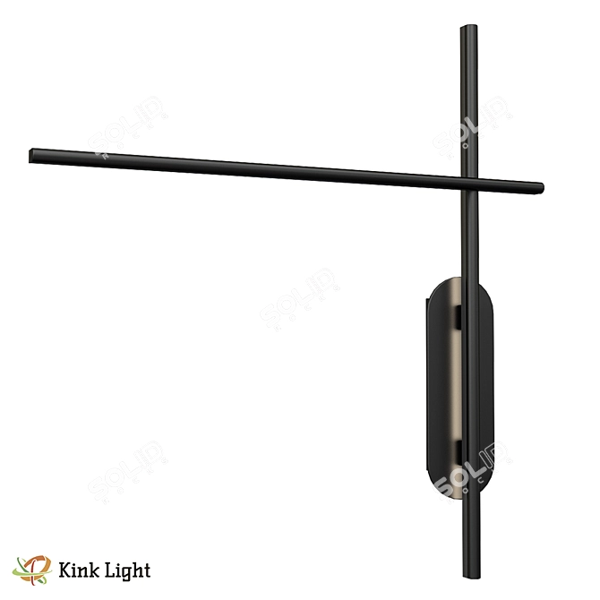 Monti Black Wall Sconce 19 3D model image 1