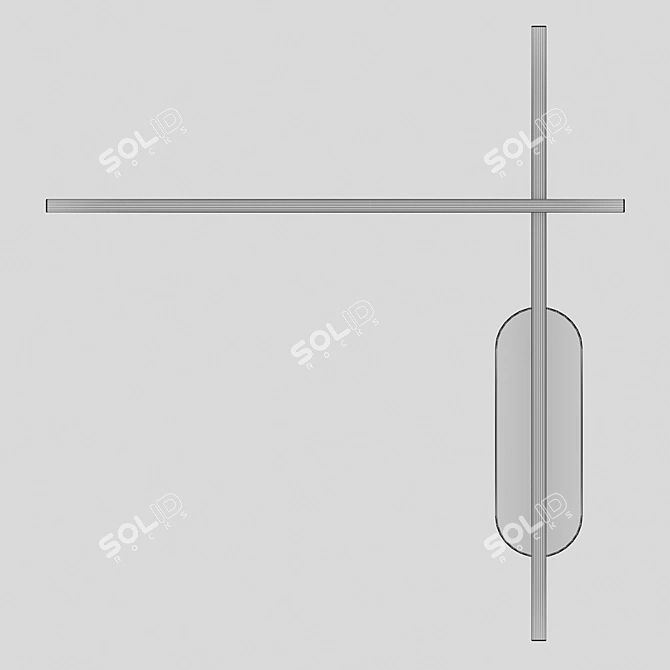 Monti Black Wall Sconce 19 3D model image 2