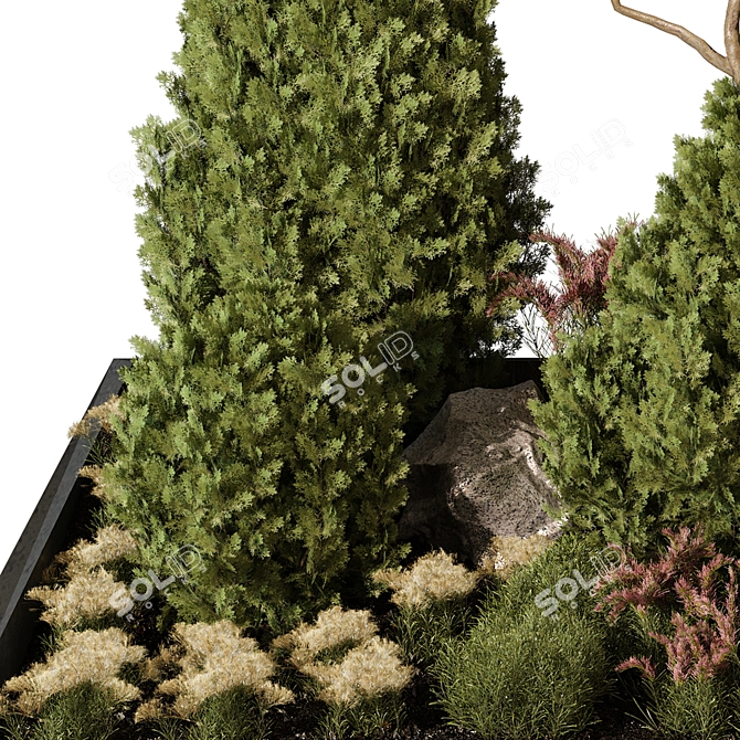 Outdoor Plant 252 V-Ray 3D Model 3D model image 7