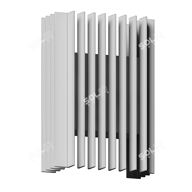 Modern Outdoor Wall Sconce: Rampart 3D model image 5