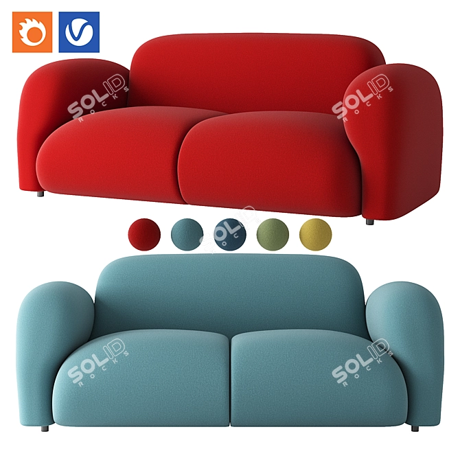 KANO Bigpang Lounge Sofa 3D model image 1