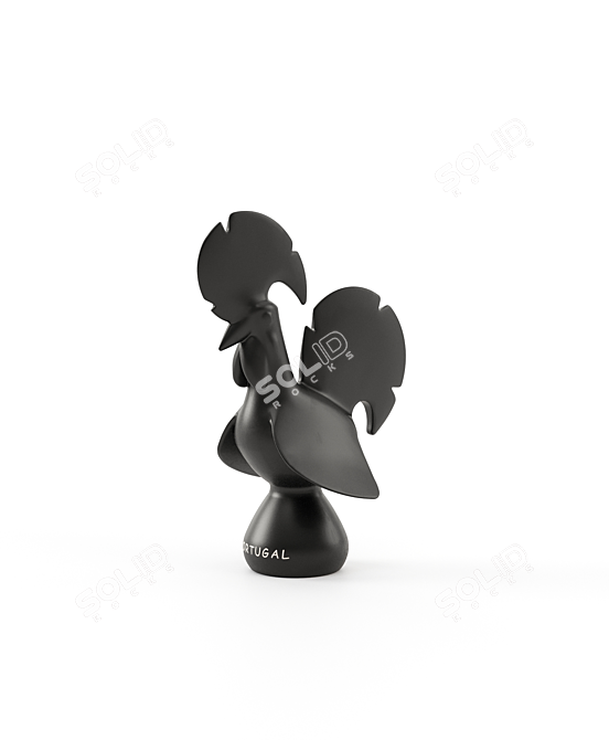 Portuguese Galo De Barcelos Rooster 3D model image 4