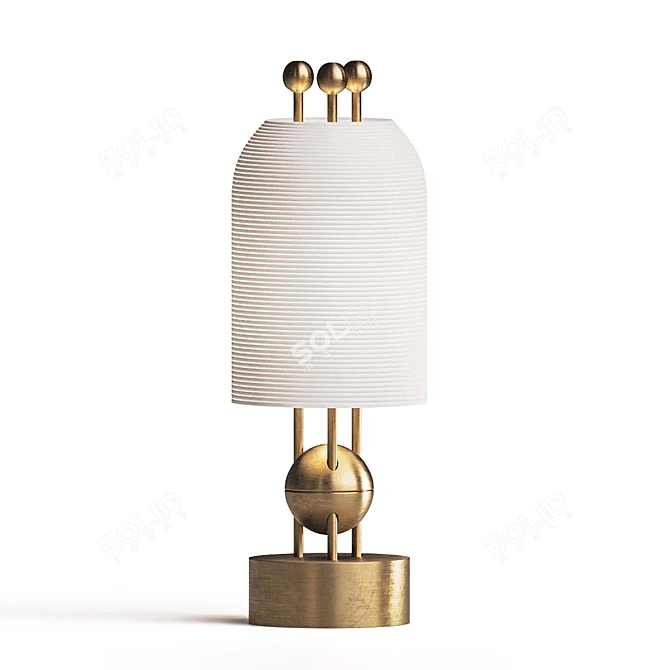 Modern Legacy Metal Lantern Lamp 3D model image 2