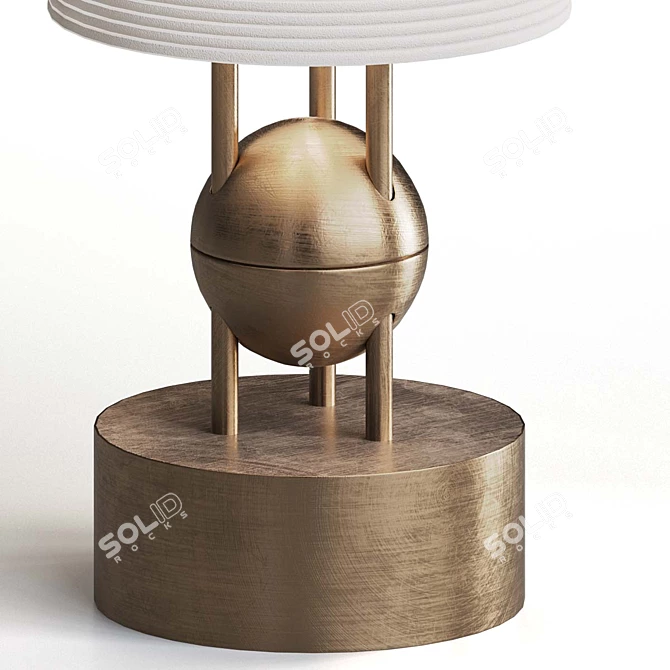 Modern Legacy Metal Lantern Lamp 3D model image 4