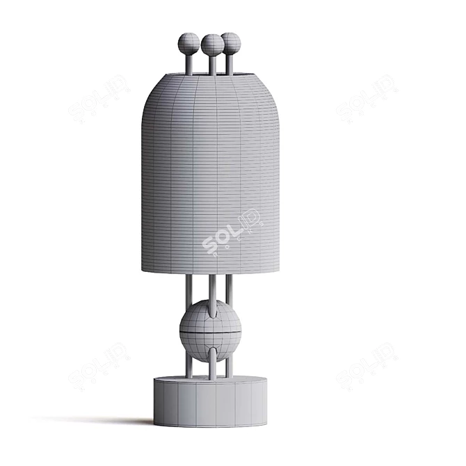 Modern Legacy Metal Lantern Lamp 3D model image 5