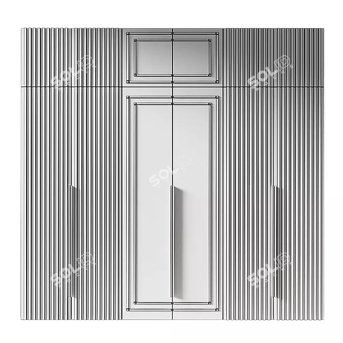 Corona 3D Wardrobe Model 100 3D model image 3