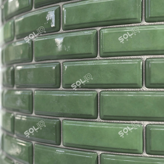 Kitchen Tile PBR Texture Set 3D model image 7