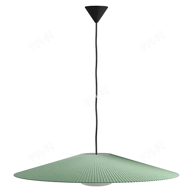 Modern UV-Mapped Pendant Lamp 3D model image 4
