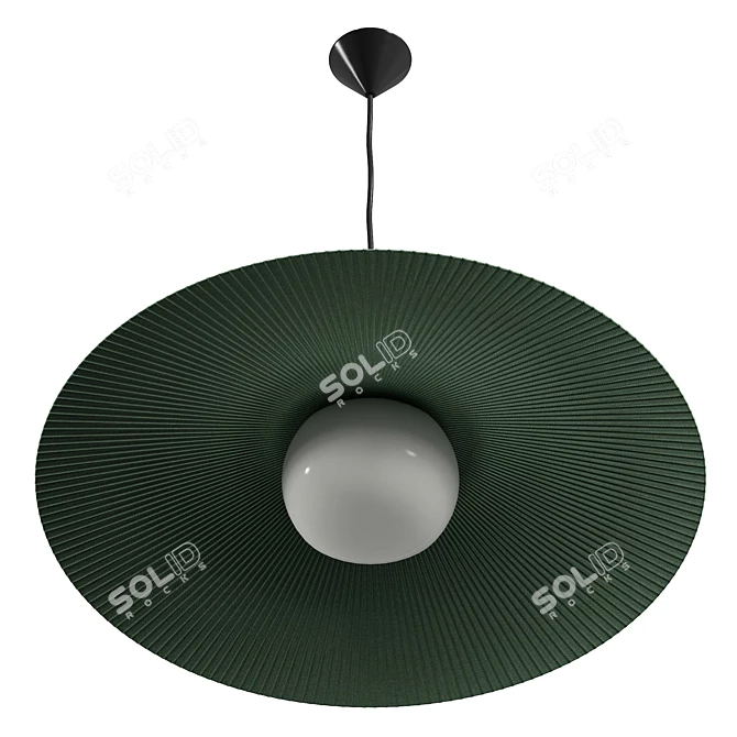 Modern UV-Mapped Pendant Lamp 3D model image 5