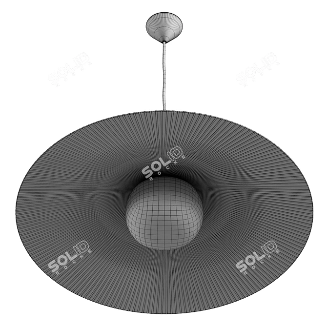 Modern UV-Mapped Pendant Lamp 3D model image 6