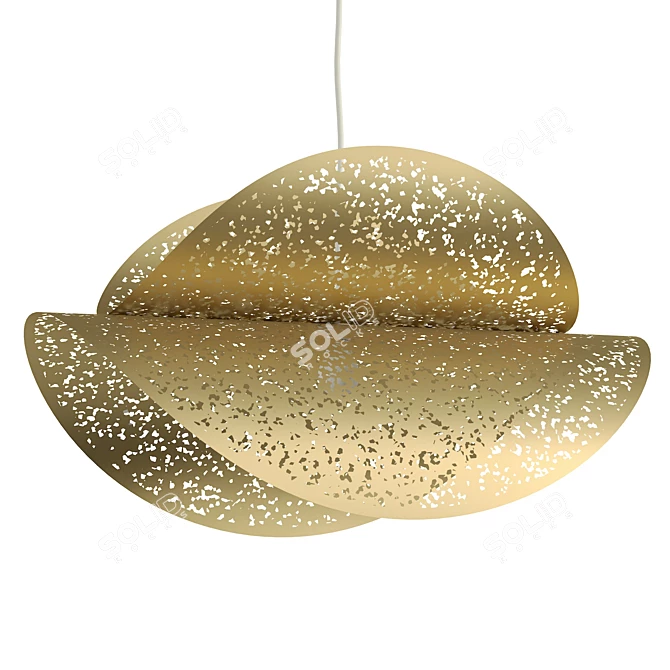 Rhei Aluminum Pendant Lamp UV Unwrapped 3D model image 1