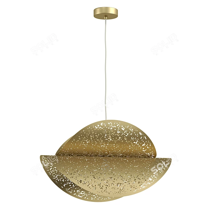 Rhei Aluminum Pendant Lamp UV Unwrapped 3D model image 2