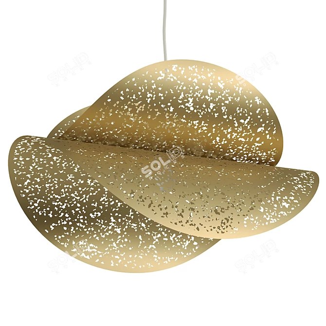 Rhei Aluminum Pendant Lamp UV Unwrapped 3D model image 5