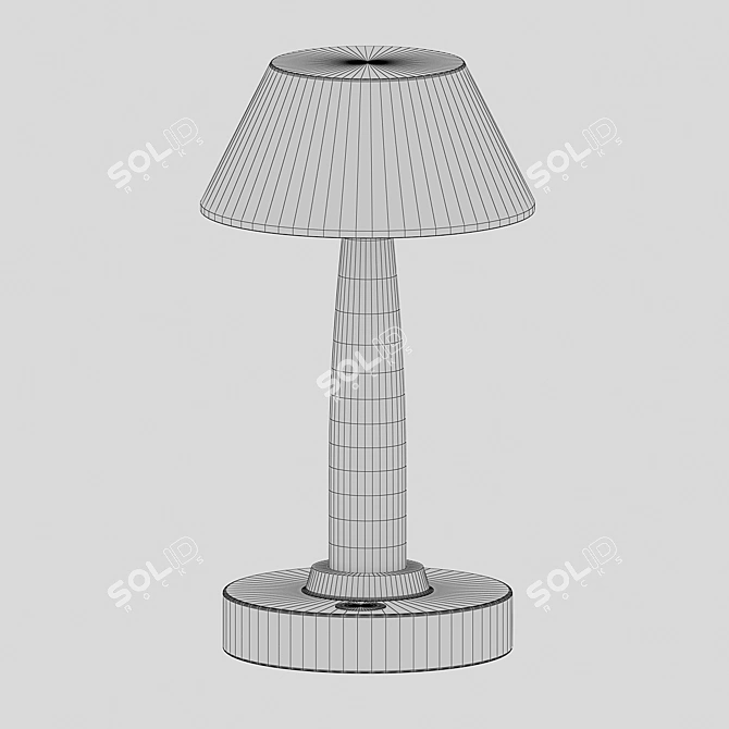 Snork Dimmable Table Lamp Black 3D model image 2