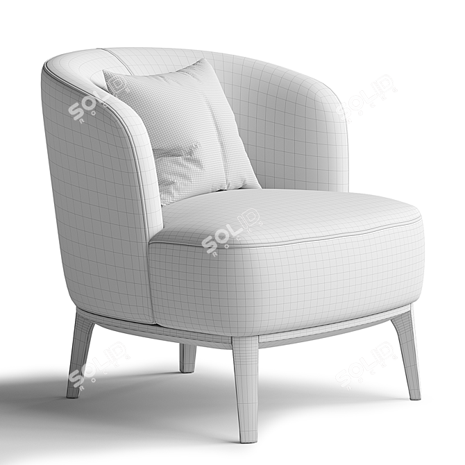 Modern Atlas V Armchair Design 3D model image 4