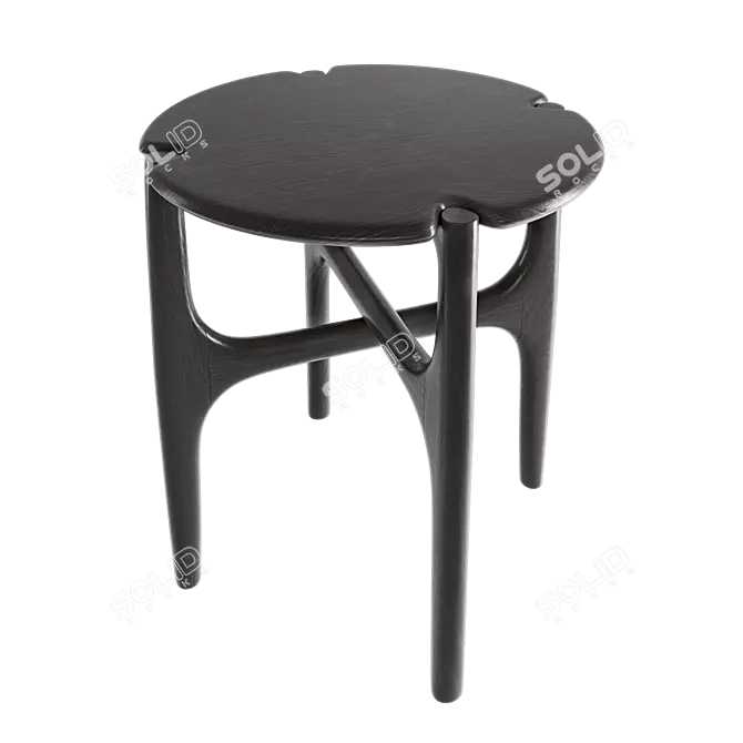 Modern Round Wall Coffee Table 3D model image 3