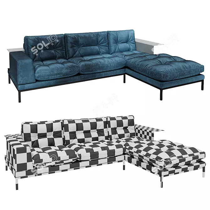 Toscana Modular Sofa with Storage 3D model image 2