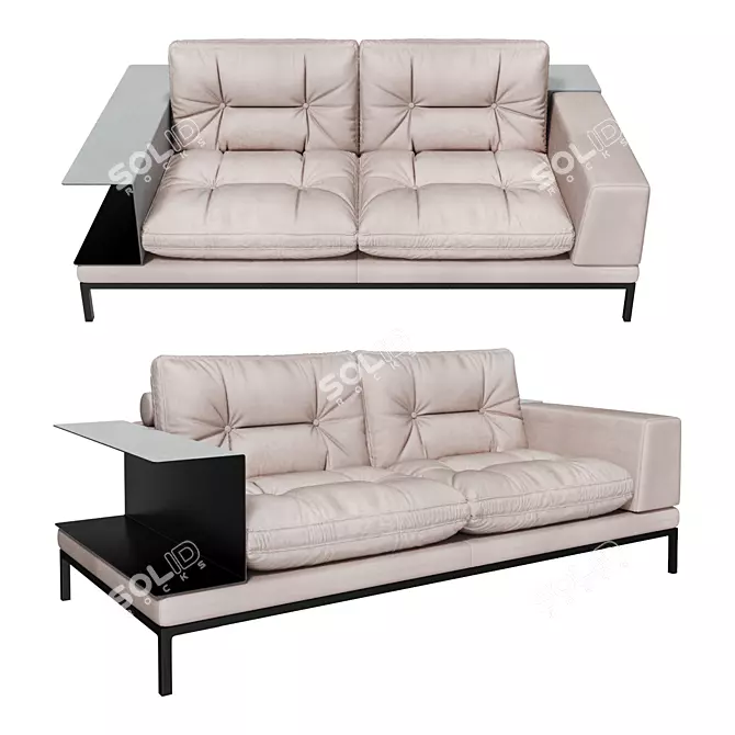 Toscana Modular Sofa with Storage 3D model image 3