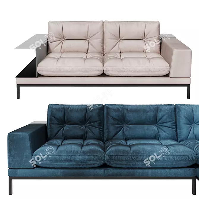 Toscana Modular Sofa with Storage 3D model image 5