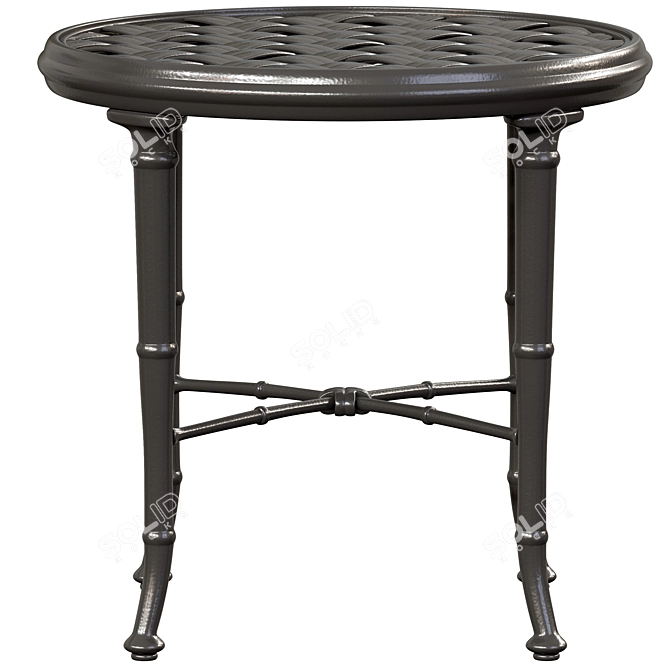 Brown Jordan Calcutta Aluminum End Table 3D model image 3