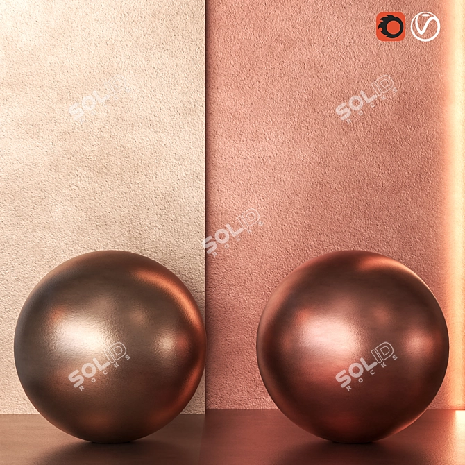 Copper Metal Textures Bundle Vol 1 3D model image 3